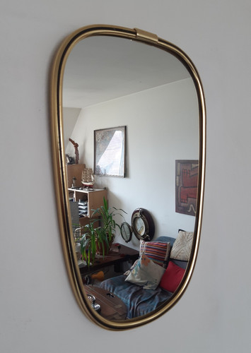 1960 spiegel oval lenzgold - oval,