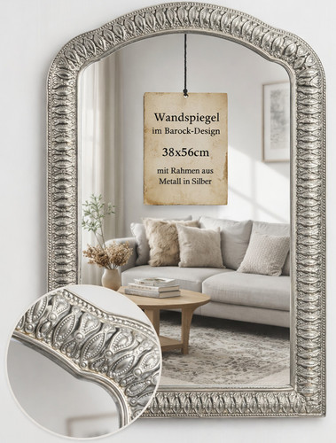 Wandspiegel barock silber - wandspiegel,