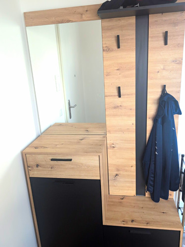 Moderne wandgarderobe mit - wandgarderobe,