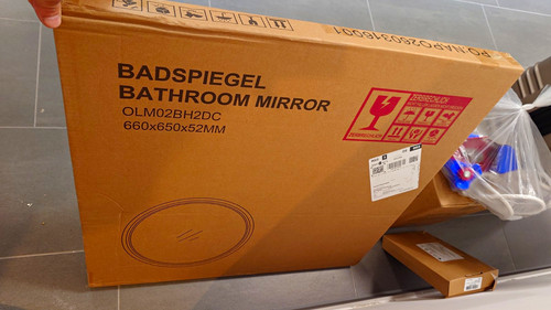 Runder led badspiegel 66 - badspiegel,