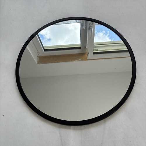 Spiegel rund schwarz 50cm - spiegel,