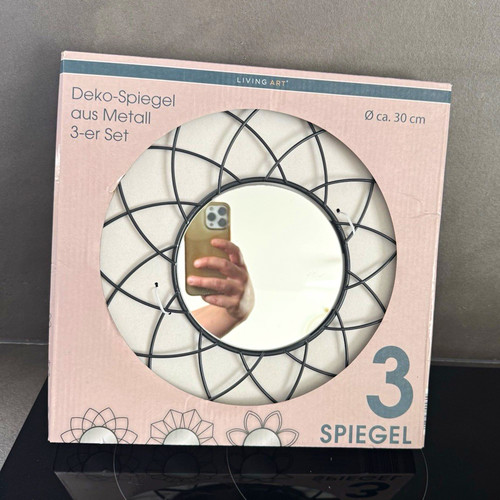 Living art wandspiegel set - art, 3x